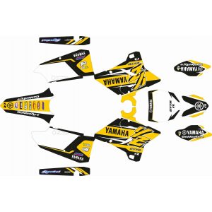 KIT ADHESIVOS YZ 125/250 Restyling Polisport 02-14 "RETRO AMARILLO"