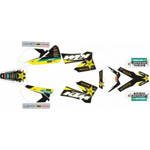 KT DE ADHESIVOS KTM SX 85 06-12 ROCKSTAR NEGRO/BLANCO