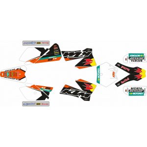 KT DE ADHESIVOS KTM SX 85 06-12 TORO ROJO/NEGRO/BLANCO