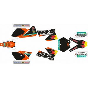 KT DE ADHESIVOS KTM SX 85 06-12 TORO ROJO/NEGRO/NEGRO