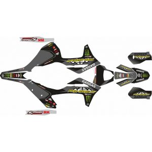 KIT ADHESIVOS GAS GAS EC 2021 PRO CIRCUIT GRIS/NEGRO