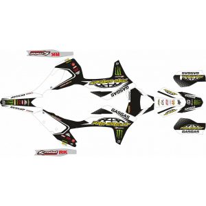 KIT ADHESIVOS GAS GAS EC 2021 PRO CIRCUIT BLANCO