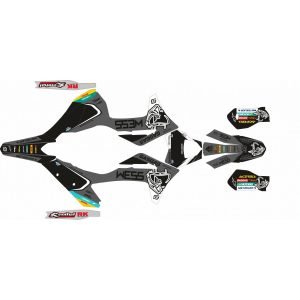 KIT ADHESIVOS GAS GAS EC 2021 WES GRIS/NEGRO