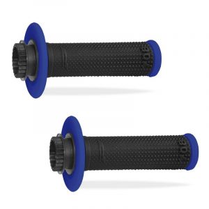 Puños Pro Grip 708 Lock On Doble Densidad Diamond Azul/Negro