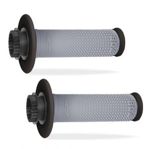 Puños Pro Grip 708 Lock On Doble Densidad Diamond Negro/Gris