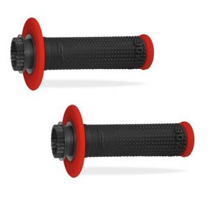 Puños Pro Grip 708 Lock On Doble Densidad Diamond Rojo/Negro