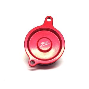 TAPA FILTRO DE ACEITE ZETA KAWASAKI KXF 450 06-15 ROJO