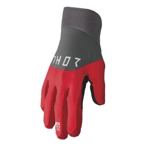 GUANTES THOR AGILE RIVAL RED/CHARCOAL