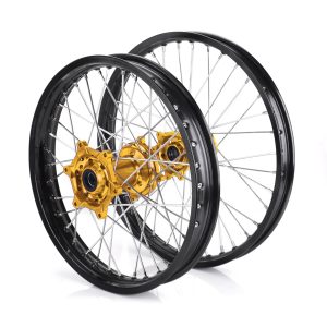 LLANTAS DNA SUZUKI RM/RMZ NEGRO/DORADO 21" y 19"