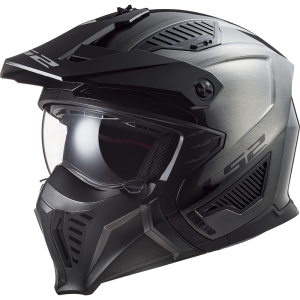 CASCO LS2 OF606 DRIFTER JEANS TITANIUM - MENTONERA DESMONTABLE