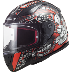 CASCO LS2 FF353 RAPID MINI VOODOO BLACK/RED JUNIOR